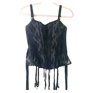 Halter Corset with Lace Detail